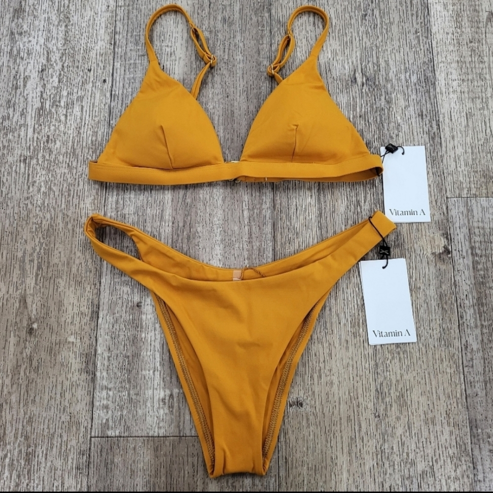 Vitamin A Mustard Bikini Set